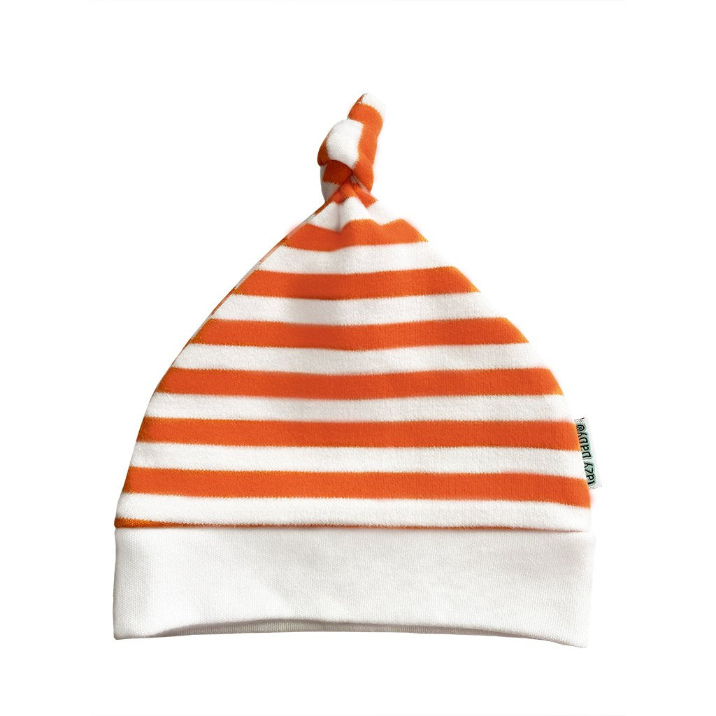 Baby Shower Gift Just done 9 Months Inside Newborn Baby Grow Hat Bundle Orange and White