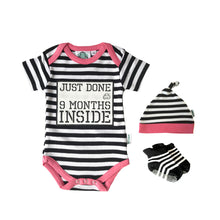 Load image into Gallery viewer, Funny Newborn Gift for New Parents – Just Done 9 Months Inside®