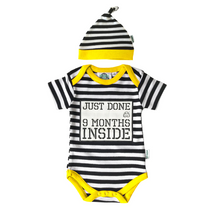 Load image into Gallery viewer, Funny Newborn Gift for New Parents – Just Done 9 Months Inside®