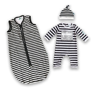 Lazy Baby® Just Done 9 Months Inside® Coming Home bundle Sleeping Bag and Baby Grow - Baby Shower Gift - Baby Announcement - Just Done 9 Months Inside